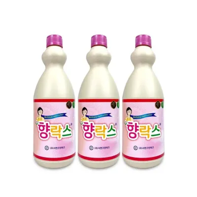 서연 향락스(1L)-3개 살균 표백제 배수관 화장실청소 곰팡이 섬유얼룩제거