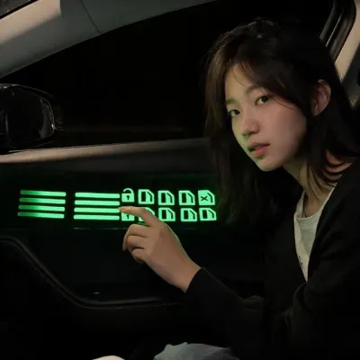 자동차 도어 버튼 커버 스티커 도어트림 실내 인테리어 필름 부착용