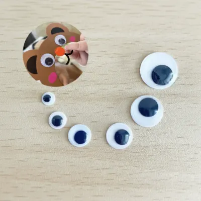 DIY 인형 만들기 부자재 스티커 눈알 15mm 100p 눈 인형눈 공예재료