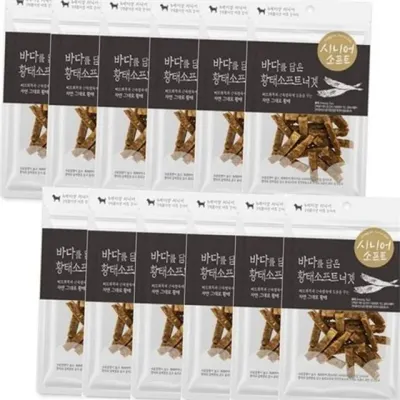 강아지 노령견 간식 강아지 소프트 간식 황태 소프트 저칼로리 단백질 건강 훈련 동결건조 육포 어포 보양
