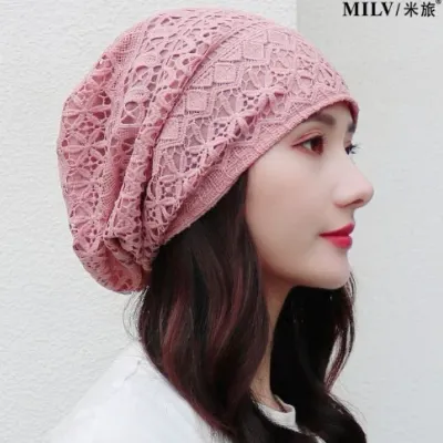 [마카담아]레이스 비니 / 꽃잎 레이스 여성비니 / 여름비니 / 레이스 쿨비니 / 함암비니 / 패션비니 /