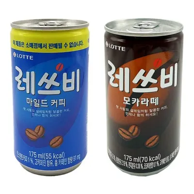 롯데 레쓰비 마일드 175mlx30캔+모카라떼 175mlx30캔(총60캔)