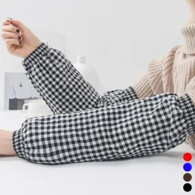 체크 코튼 작업 팔토시 미술 작업용팔토시 다목적팔토시 면팔토시