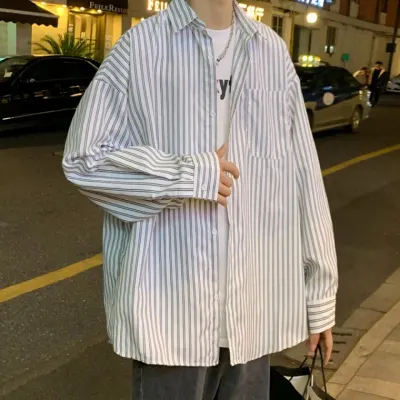 루즈핏레이어드셔츠 캐주얼셔츠 남여공용 오버핏셔츠