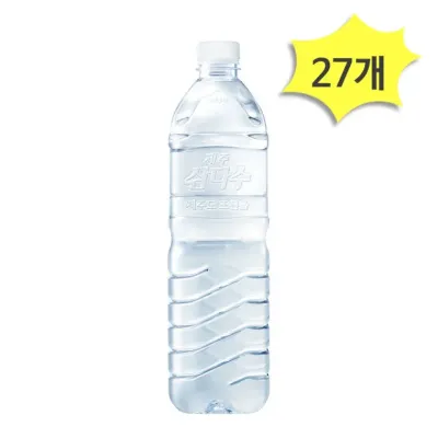 제주 삼다수 무라벨 1L X 27개 생수 광동제약 마시는물