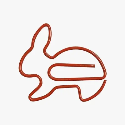 컬러 클립 50P 토끼