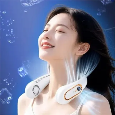 넥밴드 선풍기 목걸이 선풍기 휴대용 블레이드리스 아웃도어 여름 냉각 충전식 캠핑용 무선