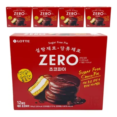 롯데 제로 초코파이 12입 336g x 5개