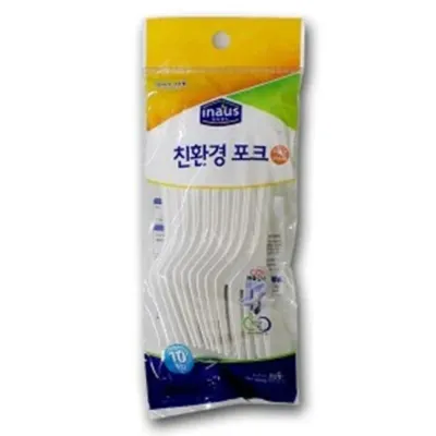이나우스 친황경 포크 10p 일회용포크