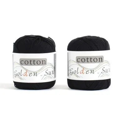 일상공방 코튼 뜨개질실 2p세트(블랙)