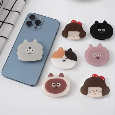 [이거찜] 스마트톡 스마트폰 그립거치대 핸드폰 캐릭터 그립홀더 귀여운 일러스트그립거치대