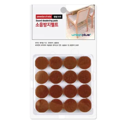 유니온 의자발 테이블다리 소음방지 펠트 원형 18mm (LF-0136) 바닥스크래치 층