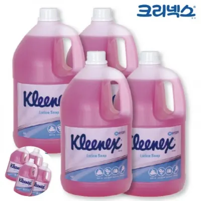 손세정제대용량 핸드워시대용량 핸드솝 핸드워시젤타입리필 손세정제 핸드워시 로션 솝 플로럴향 4L x 4개