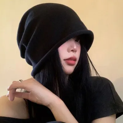 여성 니트비니 루즈핏 겨울 방한 데일리 모자