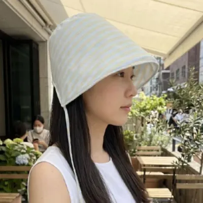 여성 패턴 보닛햇 여름 보넷 모자 챙넓은 버킷햇 휴양지