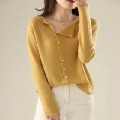 사선 컬러 가디건 여성봄가디건 결혼식하객룩 여자가디건