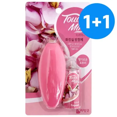 리빙굿 1+1터치미니 화장실방향제(포푸리향13ml) 냄새
