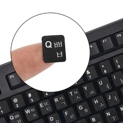 한글 키보드 자판 스티커 노트북 PC 키캡 부착형