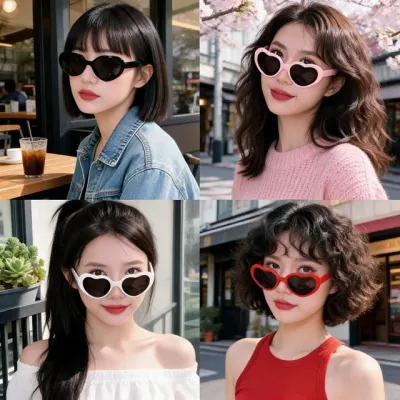 하트 선글라스 남녀공용 아이템 데이트 여행 바캉스 나들이 안경테 소품