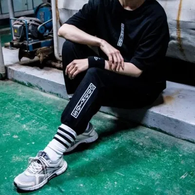 조거바지 남녀공용 트레이닝팬츠 화이트 블랙 편한바지