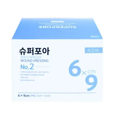 밴드골드 슈퍼포아 아쿠아 2호 6X9cm (패드 3X5cm) 50개입