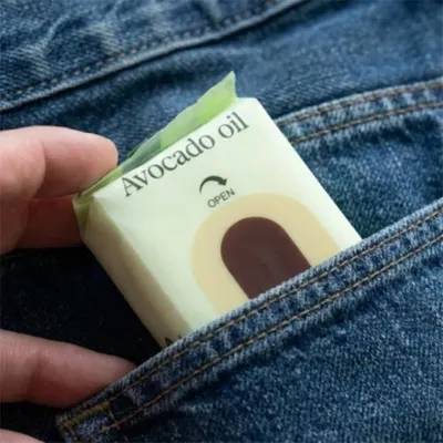 미니포켓 아보카도 물티슈 8팩 휴대용물티슈 소량물티슈 카페물티슈
