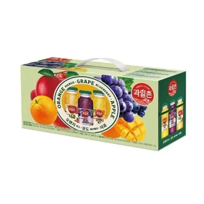 해태 과일촌 아침에 미니병 오렌지 포도 사과 180ml 12병