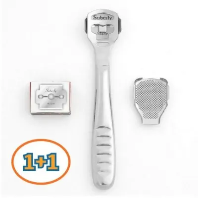 1+1 손바닥 발뒤꿈치 발바닥 각질 굳은살 제거기 콘커터 교체날 10개