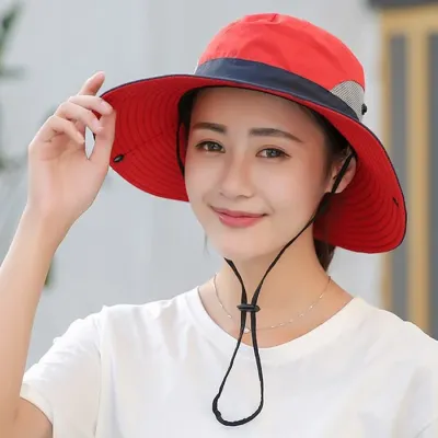 [리빙꿀템] 여성 등산모자 여름 여자 버킷햇 벙거지모자 여름 챙모자 자외선차단 햇빛가리개