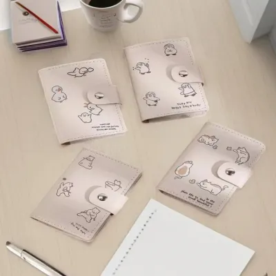 동물 캐릭터 카드지갑 4종 수납 정리 귀여운 카드홀더