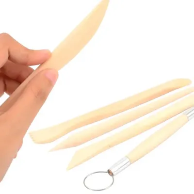 조각칼 지점토끌 지점토조각칼세트 공작 세공 핸드메이드 공예 5P 조형 도구 우드 클레이