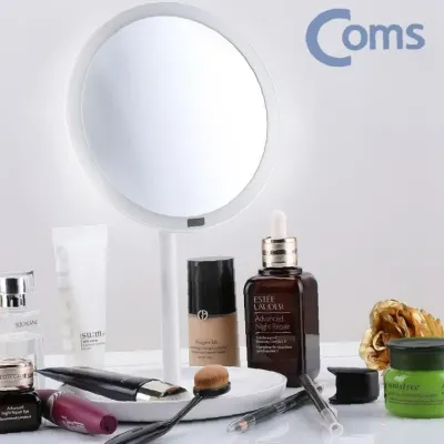 컴스L437 LED 스페셜 메이크업 조명 미러 화장거울