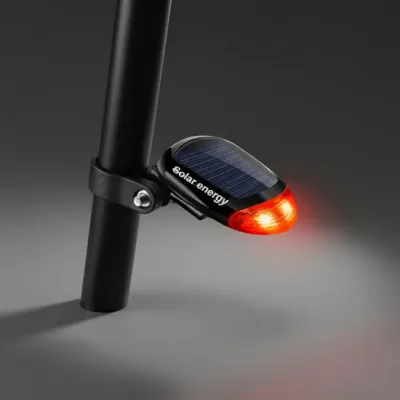 솔라 고휘도 LED 자전거 후미등 야간 안전 라이트 3모드 후방 점멸등