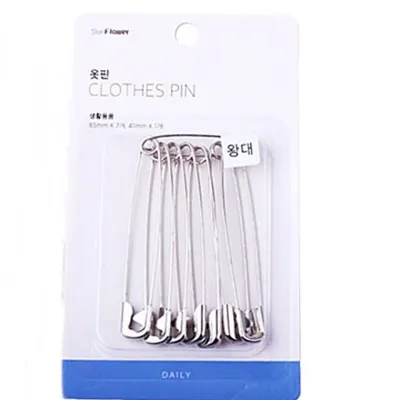 옷핀(왕대)85mm 8개입