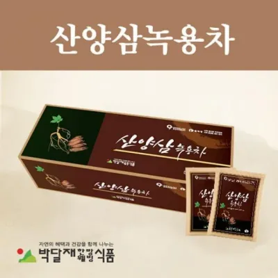 산양삼녹용차 50티백(1gx50T) 녹용차 한방차 자연식품