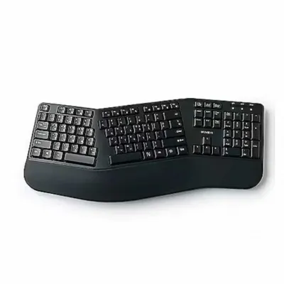 아이리버 블루투스 무선 인체공학 키보드 블랙 ERGO WAVE EW3 개 (1개입) 멤브레인키보드 저소음키보드 사