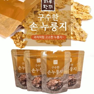 누룽지[손누룽지 선물세트]간식/가마솥/누룽지탕/선물용/110g4봉지/간편식/선물세트/명절선물[효정무역]