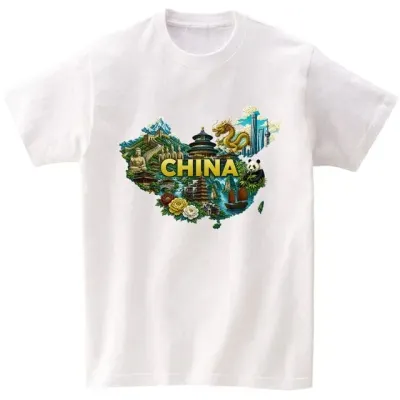 길단 반팔티 아시아핏 USA핏 세계지도 China AI 이미지 모든색상 전사이즈