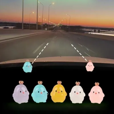 병아리 차폭감 인형 스티커 차 폭 주행 연습 차선 변경 초보운전 안전 라인 야광 좁은길 충돌 방지 거리감