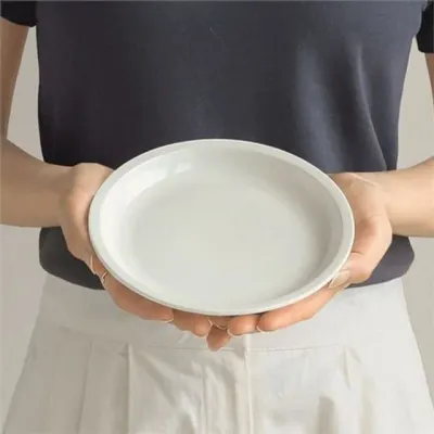 레인지용 본차이나 접시 식기세척기 도자기 원형 접시 앞접시 샐러드 단색