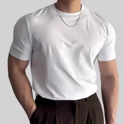 여성 남성 베이직 라운드넥 반팔티셔츠 여름 기본 이너 단독