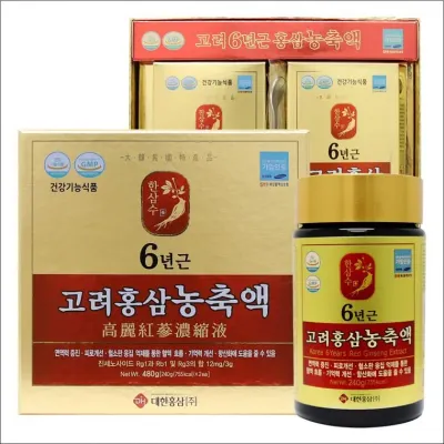 100% 6년근 고려홍삼 농축액 240g 2병 홍삼농축액 홍삼원액 선물세트