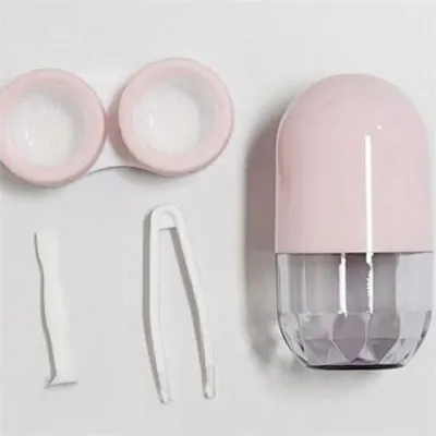 알약 렌즈 케이스 렌즈 케이스 작은 휴대용 여행용 보관함 안경