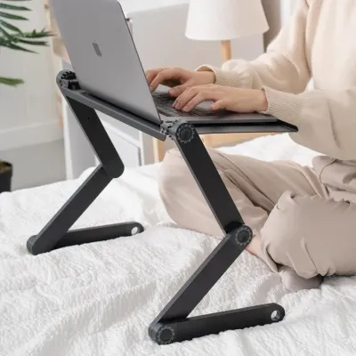 폴딩 좌식 테이블 각도 높이 조절 침대 노트북 거치대