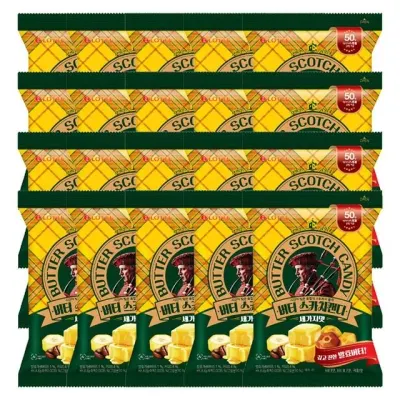 롯데 버터 스카치캔디 세가지맛 157g x 20개 x 1박스