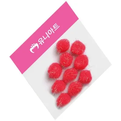 1000 반짝이 퐁퐁  솜방울 고양이장난감공 털방울