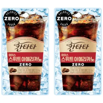 롯데 칸타타 아이스 스위트아메리카노 제로 230ml x 20팩