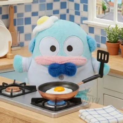 계란요리 인형 가방고리 13cm 장식액세서리