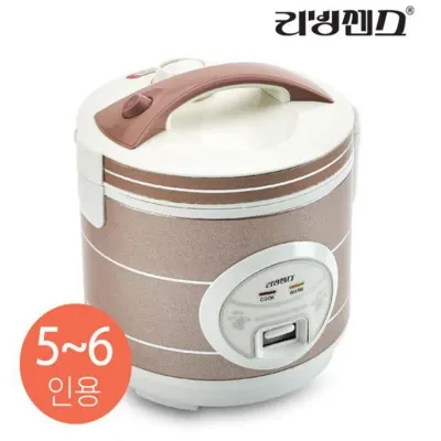 리빙센스NP5045/5-6인용 전기밥솥 일반 전기밥통 보온밥솥 찜기포함 가정용 캠핑