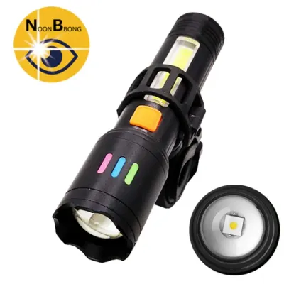 LED COB 충전식 자전거 전조등 안전등 랜턴 후레쉬 DJ59 자전거라이트